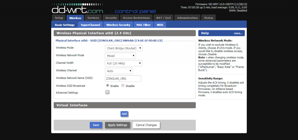 FireShot Capture 3 - TPLINK DD-WRT Repeater (build 28374)_ - http___192.168.1.100_Wireless_Basic.asp