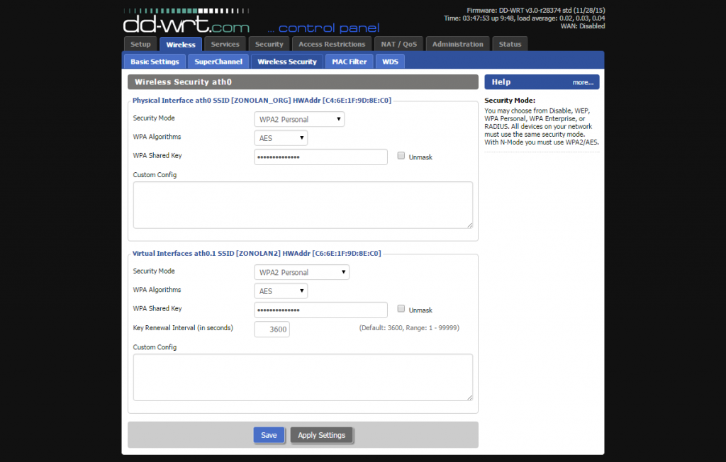 FireShot Capture 6 - TPLINK DD-WRT Repeater (build 28374) - _ - http___192.168.1.100_WL_WPATable.asp